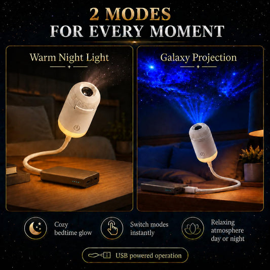 USB Galaxy Star Projecto Light With Flexible Gooseneck