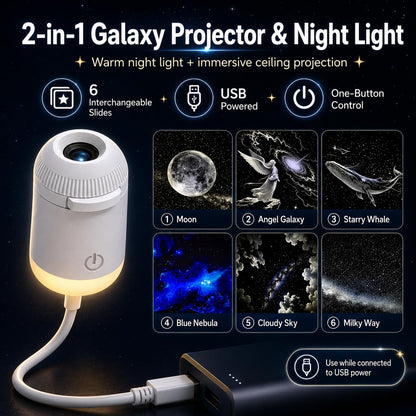 USB Galaxy Star Projecto Light With Flexible Gooseneck