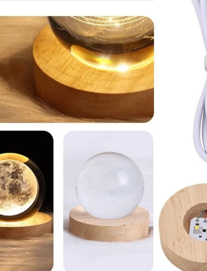 3D Crystal Ball Night Lamp